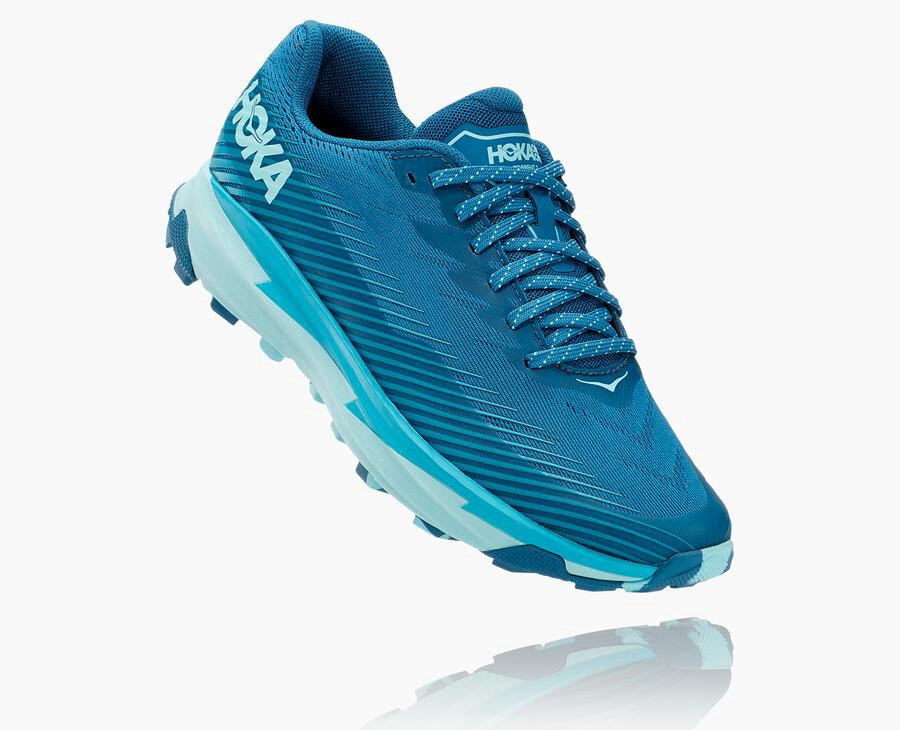 Hoka One One Torrent 2 - Women Trail Shoes - Blue,Australia QIV-953217